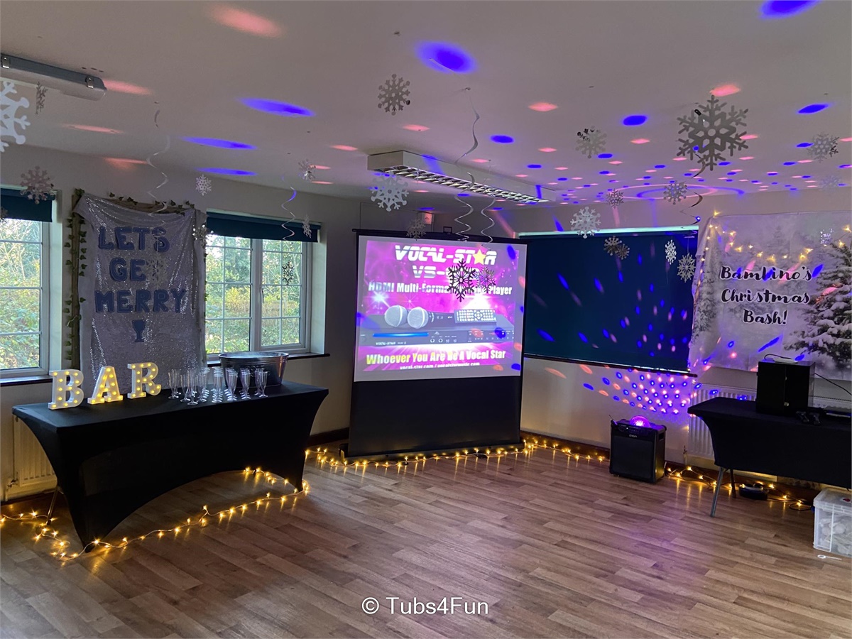 Karaoke Party Package with Karaoke Machine, Projector, Speaker and